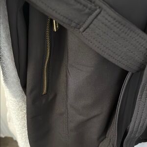 Black Jacket with Gold Zipper